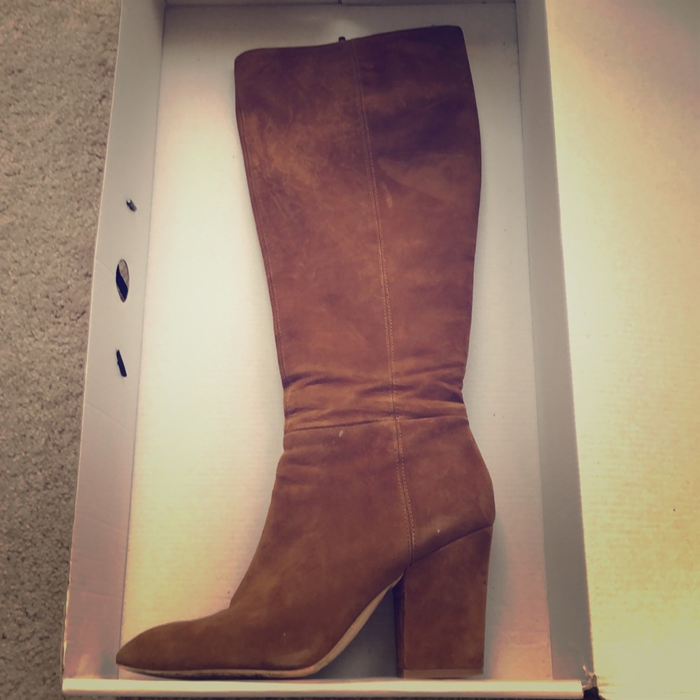 Nine West Samreno Brown Suede Boots Size 8.5